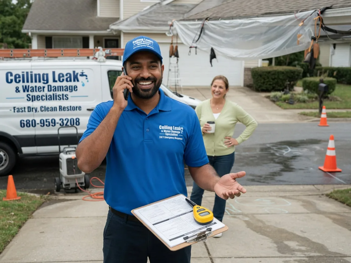 Ceiling Leak Cleanup Grundy Center, IA FAQs